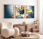 Wallity Cuadro Decorativo Enmarcado de 3 Piezas 35 x 50 cm